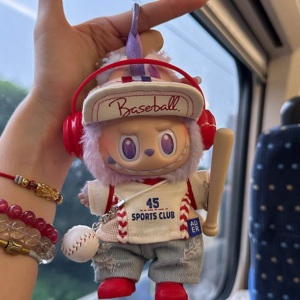 (No Dolls) For POP MART LABUBU The Monsters Plush Doll Replacing Clothes Baseball Suit