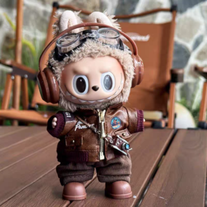 (No Dolls) For POP MART LABUBU The Monsters Plush Doll Replacing Clothes Pilot Suit