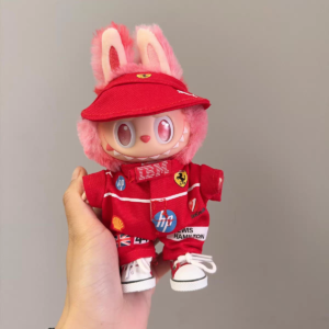 (No Dolls) For POP MART LABUBU The Monsters Plush Doll Replacing Clothes F1 Racing Suit